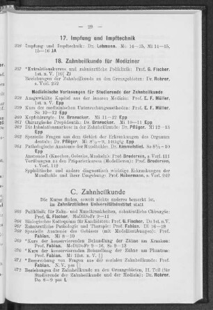 C. Zahnheilkunde