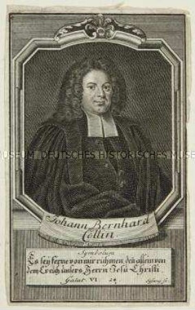 Porträt des lutherischen Theologen Johann Bernhard Collin
