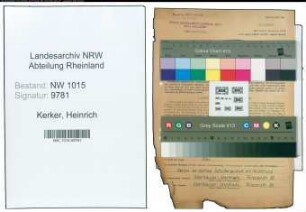Entnazifizierung Heinrich Kerker , geb. 26.09.1893 (Kalkulator)