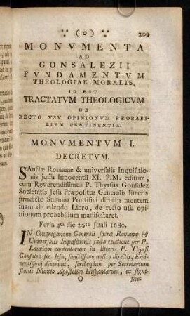 209-212, Monumentum I