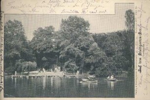 Postkartenalbum. "Auf dem Stadtgarten-See". Stadtgartensee