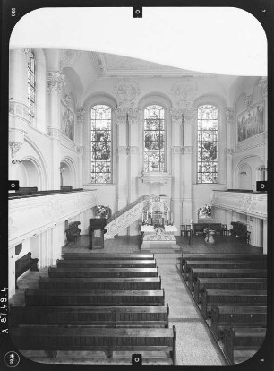 Gera. Salvatorkirche (1717-1720; D. Schatz). Inneres nach Osten