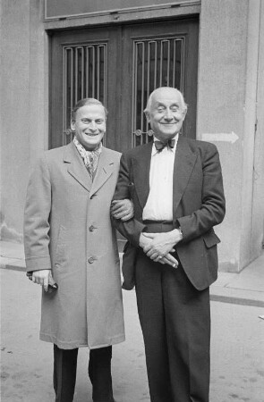 Porträtaufnahmen des Violinisten und Dirigenten Yehudi Menuhin
