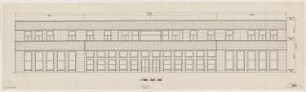 I.G.-Farben, Frankfurt/Main Verwaltungsgebäude: Wirtschaftsgebäude: Aufriss Südansicht 1:50