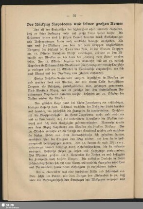 Der Rückzug Napoleons und seiner großen Armee
