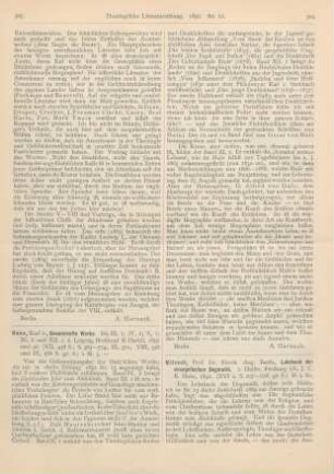 303-304 [Rezension] Hase, Karl von, Gesammelte Werke. Bd. III, 1. Halbbd.; Bd. IV, 2. Halbbd.; Bd. X, 1. Halbbd.; Bd. XI, 2. Halbbd.; u. Bd. XII, 2 Halbbde