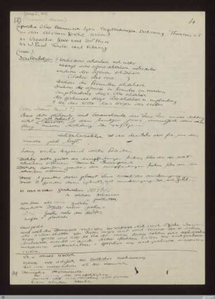 13) spricht über Romantik : [NLB, S. 107/118-120] / Niederschrift von Karl Josef Partsch