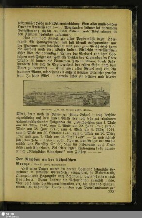 Der Nachbar an der böhmischen Grenze
