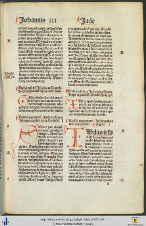 Argumentum in epistolam beati Judᶒ apostoli