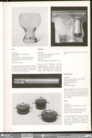 Glas : Produktideen/Studienarbeiten/Neue Erzeugnisse