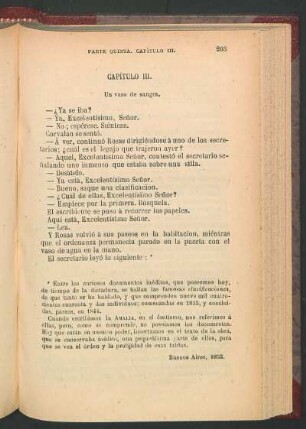 Capítulo III. - Un vaso de sangre.