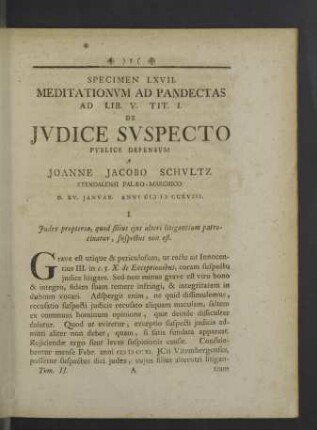 Specimen LXVII. - LXX.
