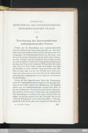 24 Erweiterung des Interessenkreises mohammedanischer Frauen