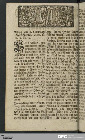 Evangelia und Episteln.
