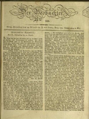 L' observateur. 1800-1810