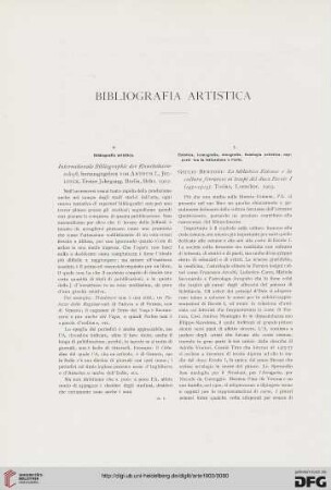 Bibliografia artistica