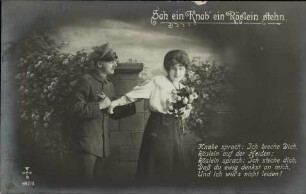 Sah ein Knab' ein Röslein stehn - Knabe sprach [...]