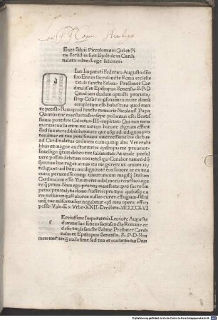 Epistulae in cardinalatu editae