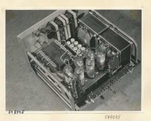 Fernsehsender Bild und Ton, Einschub 1, Rückseite, Foto 1954