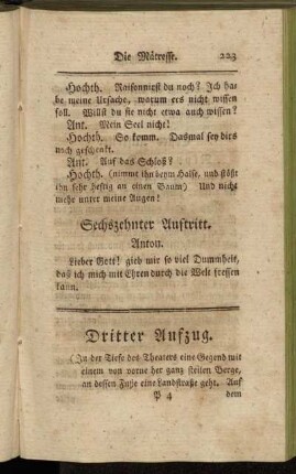 Erster Auftritt. - Achter Auftritt.