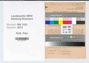 Entnazifizierung Paul Kroh , geb. 28.06.1897 (Betriebsleiter)