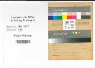 Entnazifizierung Wilhelm Firley , geb. 04.07.1906 (Kaufmann)