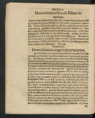Membrum I. Heterodoxiam exegeticam proponens ...