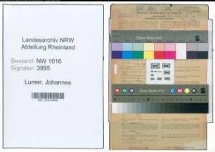 Entnazifizierung Johannes Lumer , geb. 15.09.1913 (Justizinspektor)