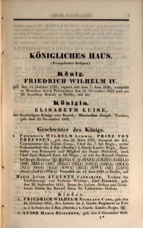 Handbuch über den Königlich Preußischen Hof und Staat : für das Jahr .... 1846