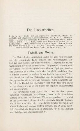 Die Lackarbeiten