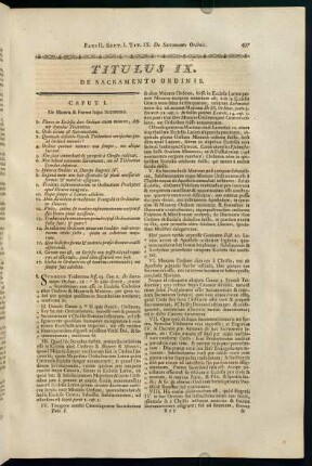 497-519, Titulus IX. De Sacramento Ordinis.