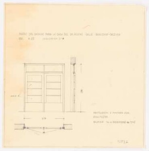 Haus für Dr. Erwin Hucke, Valdivia: Tür 1:25