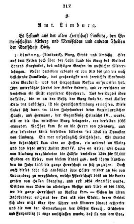 g. Amt Limburg.
