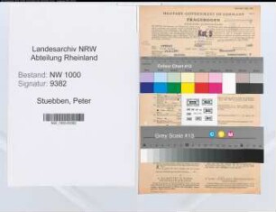 Entnazifizierung Peter Stuebben, geb. 14.06.1881 (Kaufm.Angest.)