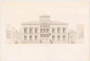 Werke der höheren Baukunst, Darmstadt 1856 Villa in einer Vorstadt: Hauptansicht