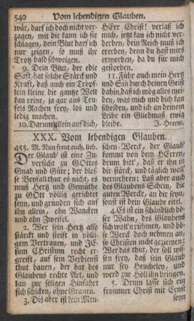 XXX. Vom lebendigen Glauben