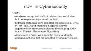 Using nDPI for Monitoring and Security
