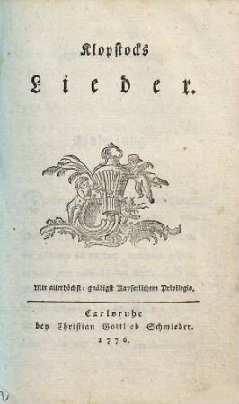 Klopstocks Lieder