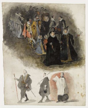 Prozession in historischen Kostümen