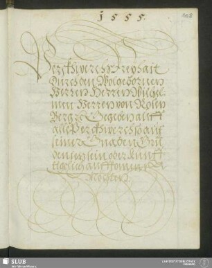 Bergwerks Freiheit durch den Wohlgebornen Herren Herren Wilhelmen Herren von Rosen, 1555