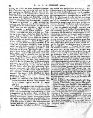 Wien, b. Rehm: Der Glücksvogel; oder Fortunens Wünschhüt'l der zweyte. Ein komischer Roman, vom Verfasser der komischen Romane: Die Frau Liesel und der Herr Caspar. 174 S. m. e. K. 8. 1801.