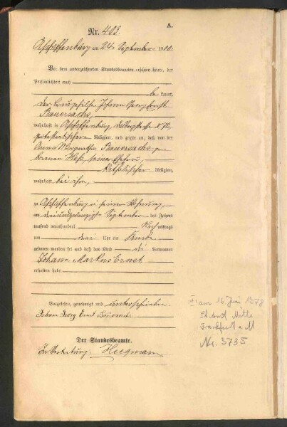 Standesamtsbuch der Stadt Aschaffenburg: Geburten 365/1900 - 184/1901