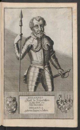 Iohannes Fürst zu Hohenzollern im Jahr Christi 1623. Sein Gemahlin Iohanna Geborne Grävin zu Zollern