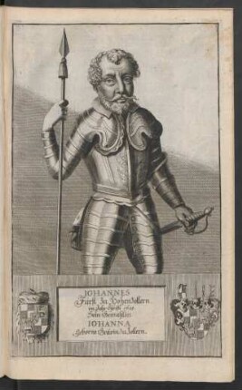 Iohannes Fürst zu Hohenzollern im Jahr Christi 1623. Sein Gemahlin Iohanna Geborne Grävin zu Zollern