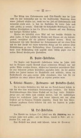 X. Colonial-Waaren, Farbwaaren- und Produkten-Handel.