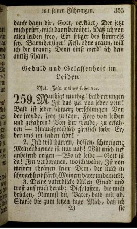 Geduld und Gelassenheit im Leiden.
