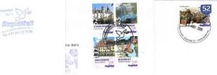 Umschläge bzw. Briefmarken der Postzustellfirma RegioMail Heilbronn (Privatpost)