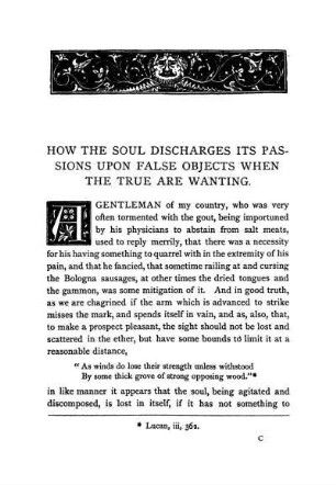 How The Soul Discharges Its Passions Upon False Objects When The True Are Wanting