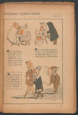 Páginas subrayadas de Oscar Wilde - [Historieta con viñetas]