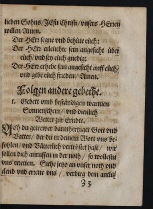 Folgen andere gebethe.
